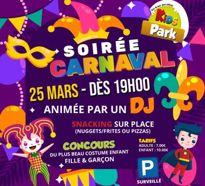 SoirÃ©e Carnaval le 25 Mars 2022