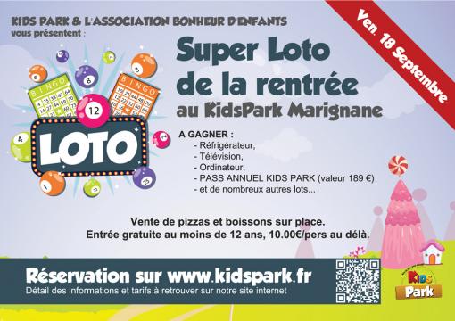 Loto de la rentrÃ©e au Kids Park Marignane